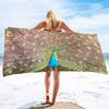 Animal Peacock Print Series Seaside Vacation Beach Towel Swimming Bath Towel Sports Towel