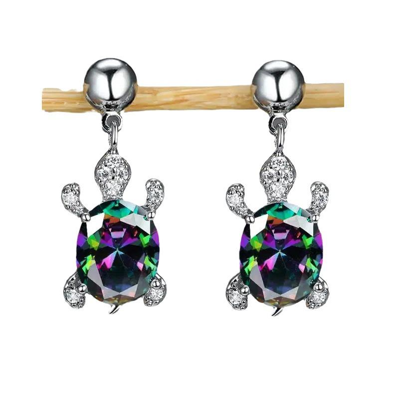 Huajie Creative Turtle Animal Earrings - Trendy European & American Fashion Jewelry