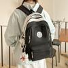 Schoolbag University Campus School Bag Female Korean version Mori small fresh junior high school student solid color simple multi-layer computer 
