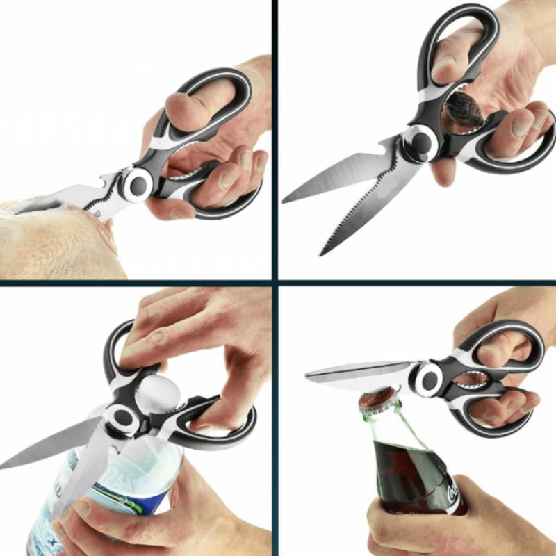 Kitchen Scissors Set With Stainless Steel Blades For Seafood And Meat Preparation