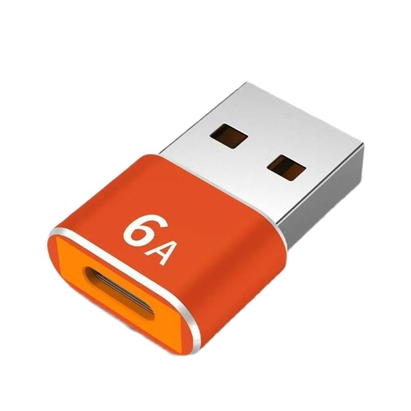 Durability Metal Type C To USB Adapter OTG Converter For Fast Data Transfer 120W 6A Charging And Device Connectivities