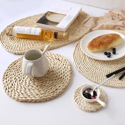 Talos Corn Bran Woven Dining Table Mat Heat Insulation Pot Holder Coasters Placemat
