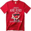 Cotton Summer Unisex tshirt I Survived A Heart Attack So The Beat Still Goes On Short Sleeve Cotton ONeck Top Tees