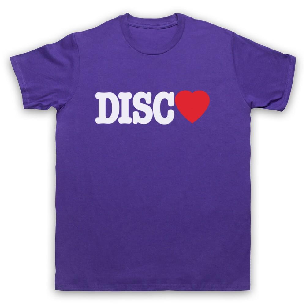 

I Love Disco Music Slogan Dancing Clubbing Cool Retro Mens And Womens T-Shirt L