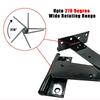 6-Inch T-Shaped Black Iron Door Hinge for Barn Doors - Triangle Slot Bearing Design