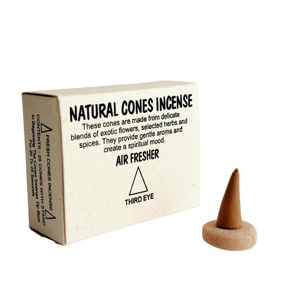 Lotus Tower Genuine Indian Handmade Aromatherapy Cone Incense - Natural Ingredients to Purify & Calm the Mind