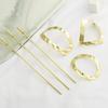 Korean Dongdaemun Geometric Metal Hair Stick: Vintage, Elegant Updo Hairpin Accessory