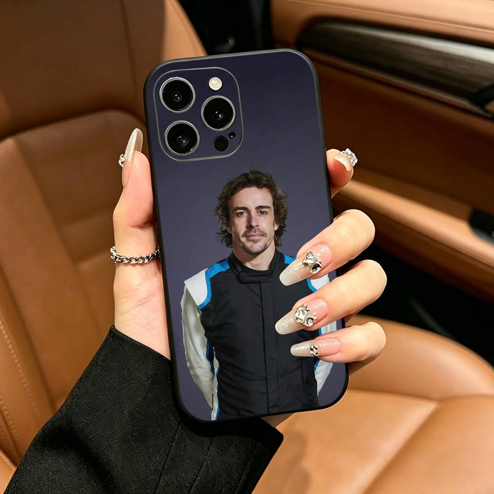 Spain- F-Fernando A-Alonso FA Phone Case For iPhone 17,16,15,14,13,12,11 Pro Max,16/15/14Plus,XS Soft Black Cover iPhone14Pro