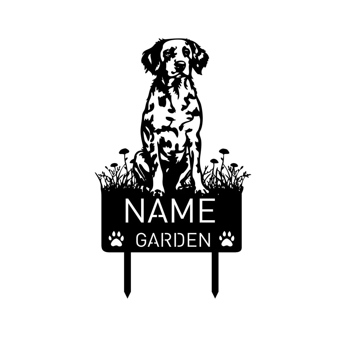 

Personalized Dalmatian Metal Memorial Garden Stake, Custom Pet Grave Marker with Name, Dog Loss Remembrance Decor, Christmas Gift