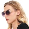 Sonnenbrille mit Kunststoffrahmen Hochwertige Sonnenbrille Kleiner Rahmen Gesichtsreparatur Damen Fremdenhandel Brillen Trend