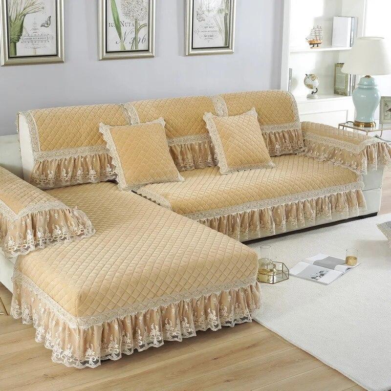 

Утолщенные плюшевые стеганые противоизносные чехлы для диванов, универсальный противоскользящий чехол для диванной подушки, хлопковый бархатный чехол для кресла, протектор 70x240cm 1pc
