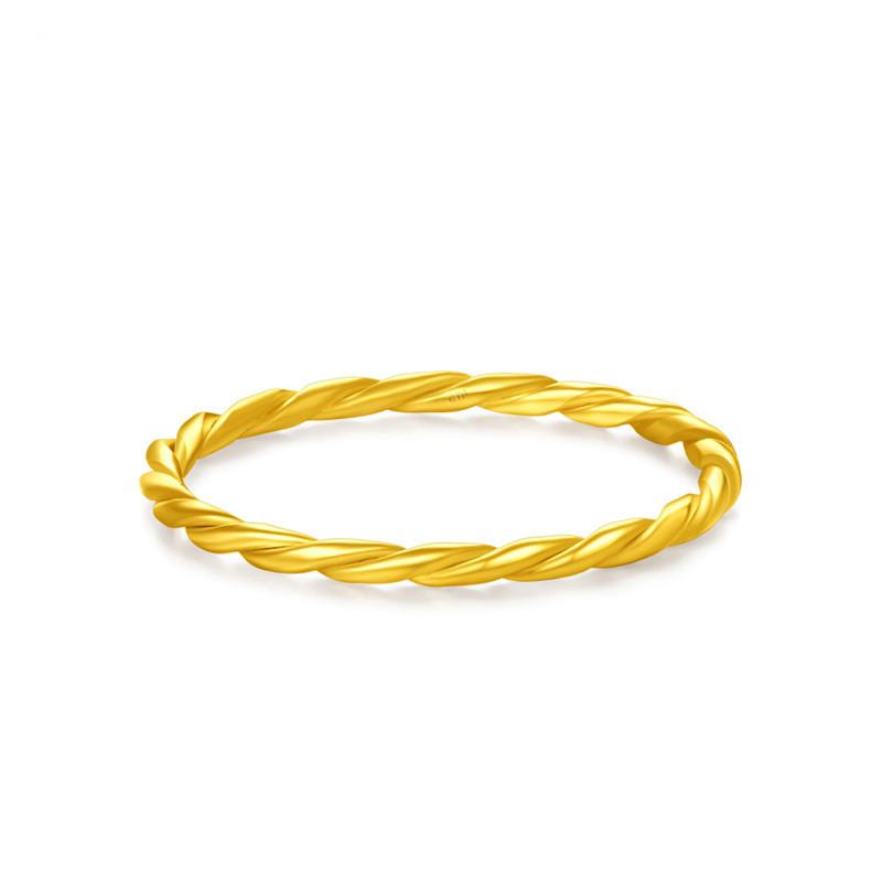 Vietnamese Sand Unique Gold Twisted Ring Subtle Simple Design Perfect For Couples Or Gifts