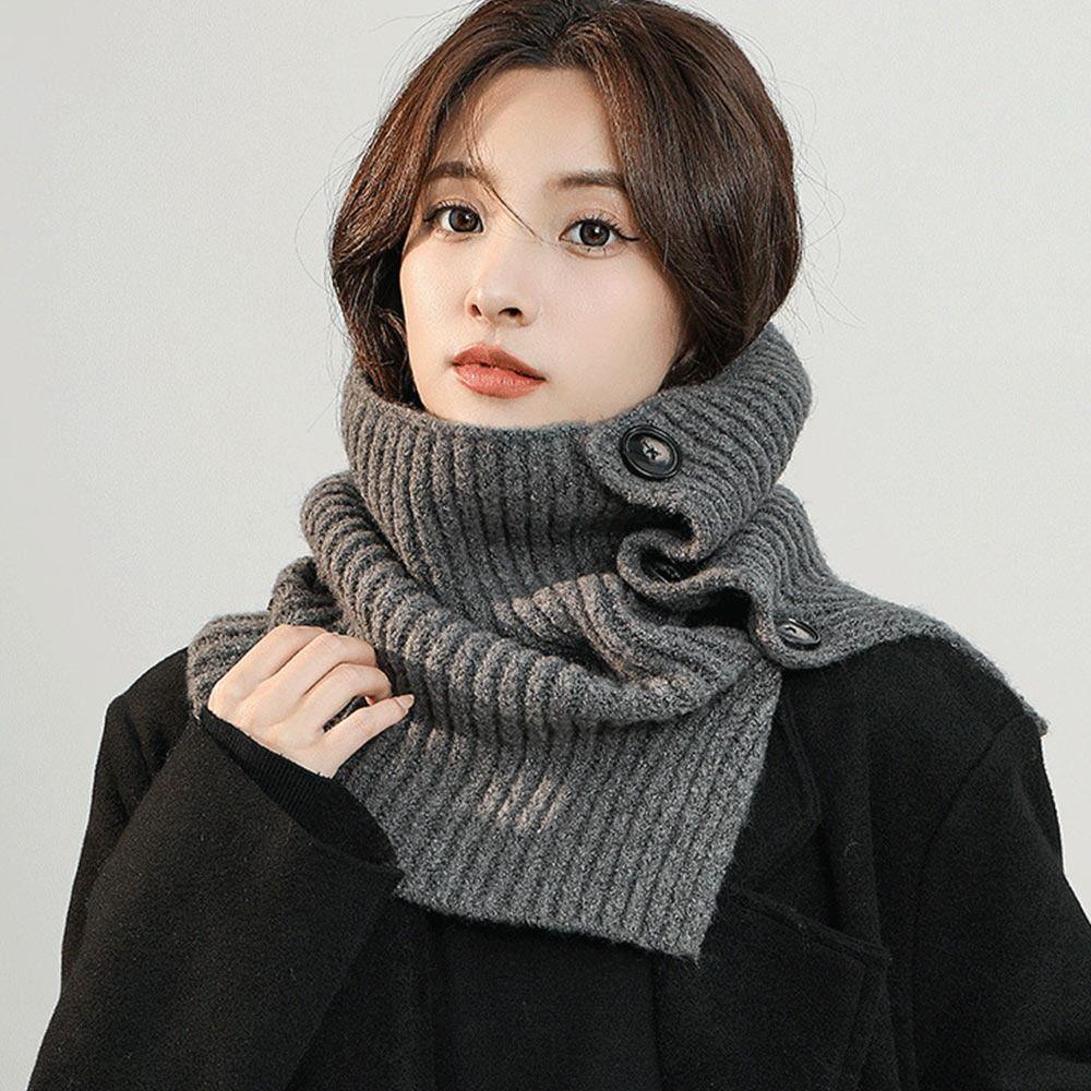 Fashion Detachable Windproof Turtleneck Scarf Neck Warmer Knitted Fake Collar