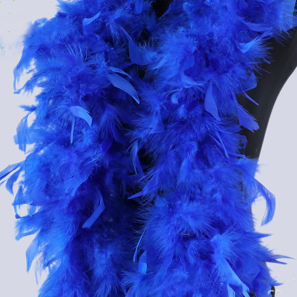 DIY 2m Puffy Turkey Feathers Boa Women's Carnival Neck Costume Accessory Professional Stage Performance Craft Ladies Fluffy Prop