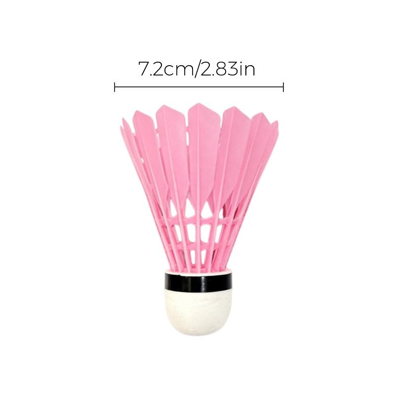 Pink Badminton Shuttlecocks Stable Flight High Elasticity Perfect For Indoor Outdoor Sports Training And Casual Games