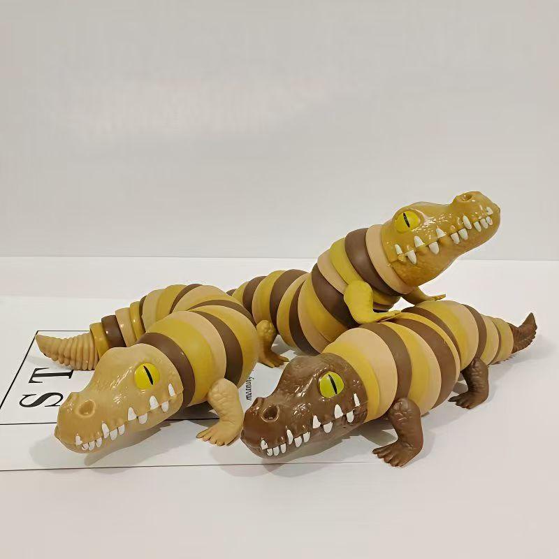 Alligator Caterpillar Unique Articulated Children'S Exploration Fun Toy 3D Sensory Fidget Toy Pressure Relief Anti-Anxiety Toy