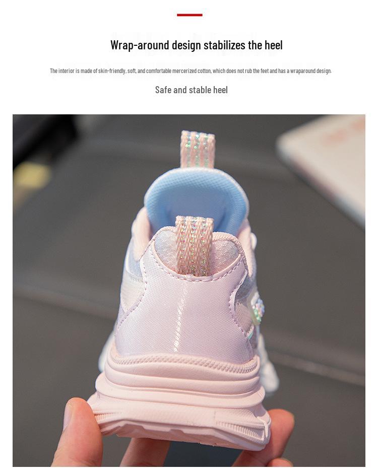 2026 New Spring & Autumn Girls' Sports Running & Twisting Shoes