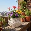 Floral Cutout Flower Pot Retro Decorative Flowerpot Ornaments Vintage Flowerpot  Garden