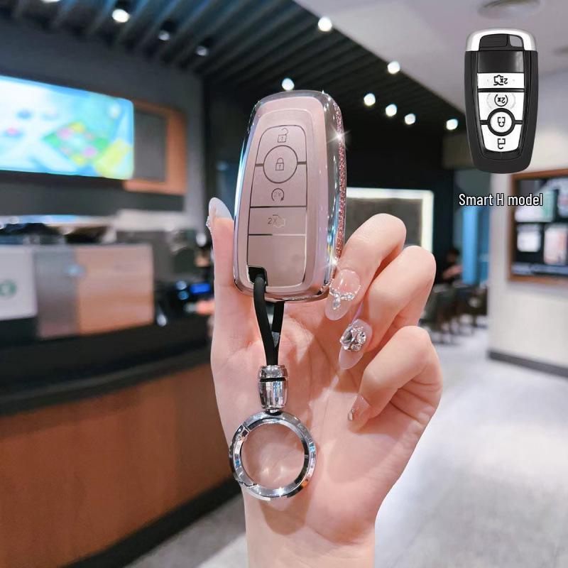 Premium TPU Key Fob Case for Ford Mondeo, Edge, Explorer, and Escort.
