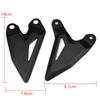 Motorcycle Heel Plate Guard Protector - Compatible Models: Kawasaki Ninja 400 Z400 2018-2023 (Left and Right Set) (Black)