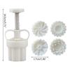 20g Cute Flower Shape Plastic Mooncake Mold Mooncake Mold DIY Baking Accessories