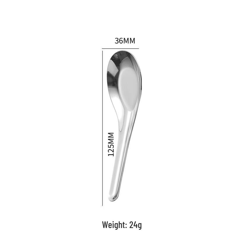 

ZISIZ 304 Stainless Steel Flat-Bottom Soup Spoons