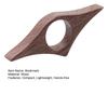 Wooden Thumb Book Holder Ergonomic One-Handed Page Clip for Reading Solid Wood Finger Ring Portable Desktop Reading Gadget Unique Gift for Book Lovers