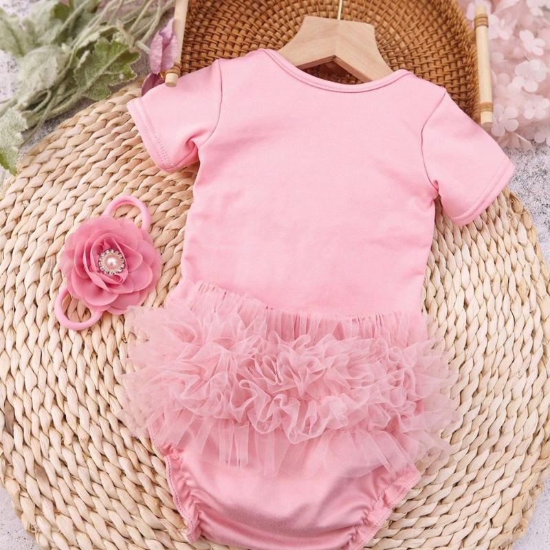 Infant Photography Clothing Breathable Polyester Fabric Multi Color Option Newborns Studio Props with Matching Headwear