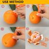 2/6ks Škrabka na pomeranče, Jednoduchá škrabka na citrony, Kreativní nůž, Rukojeť s kroužkem, Škrabka na ovoce, Nástroj na zeleninu a ovoce, Malý kuchyňský nástroj