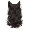 Chaam Women Hair Extension Long Curly Dark Brown 18 To 20 Inch Hairpiece With 5 BB Clip/Hair Extension for Women Party/Halloween/Christmas (110 Gra