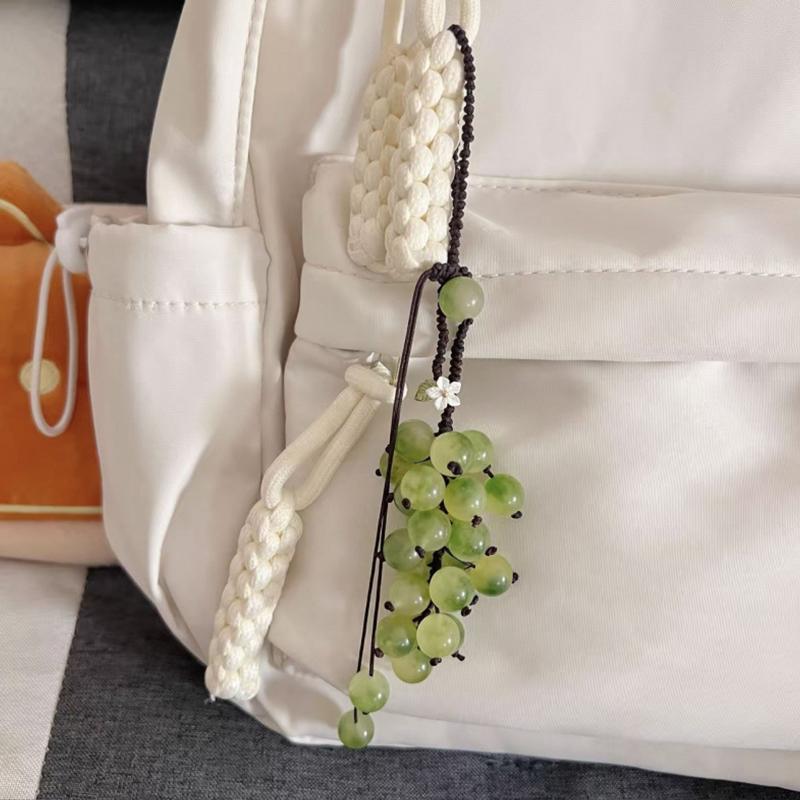 Grape Pendant Lily Of The Valley Diy Craft Kit Fresh And Cute Phone Charm Bag Charm Creative Keychain