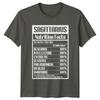 Sagittarius Nutrition Facts Zodiac Birthday Gift Astrology TShirt