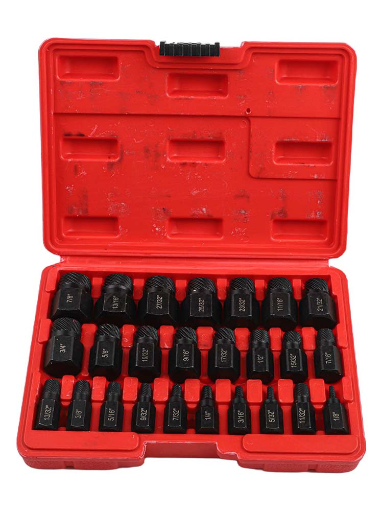 Car Tools 215*155mm 8.46*6.10in Bolt Remover 25 Piece Screw Extractor Automotive Repair Tools Construction Site Tools