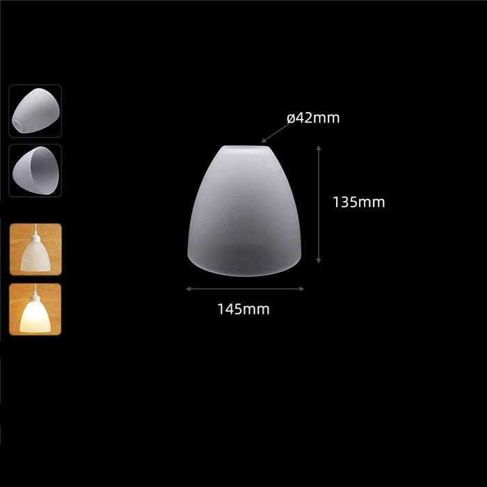 

Винтажный E27 матовый белый стеклянный абажур для замены с отверстием 4,2 см, матовый абажур в форме колокола с отверстием 42 мм для подвесного освещения