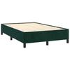 Box Spring Bed with Mattress Dark Green 120 x 190 cm Velvet
