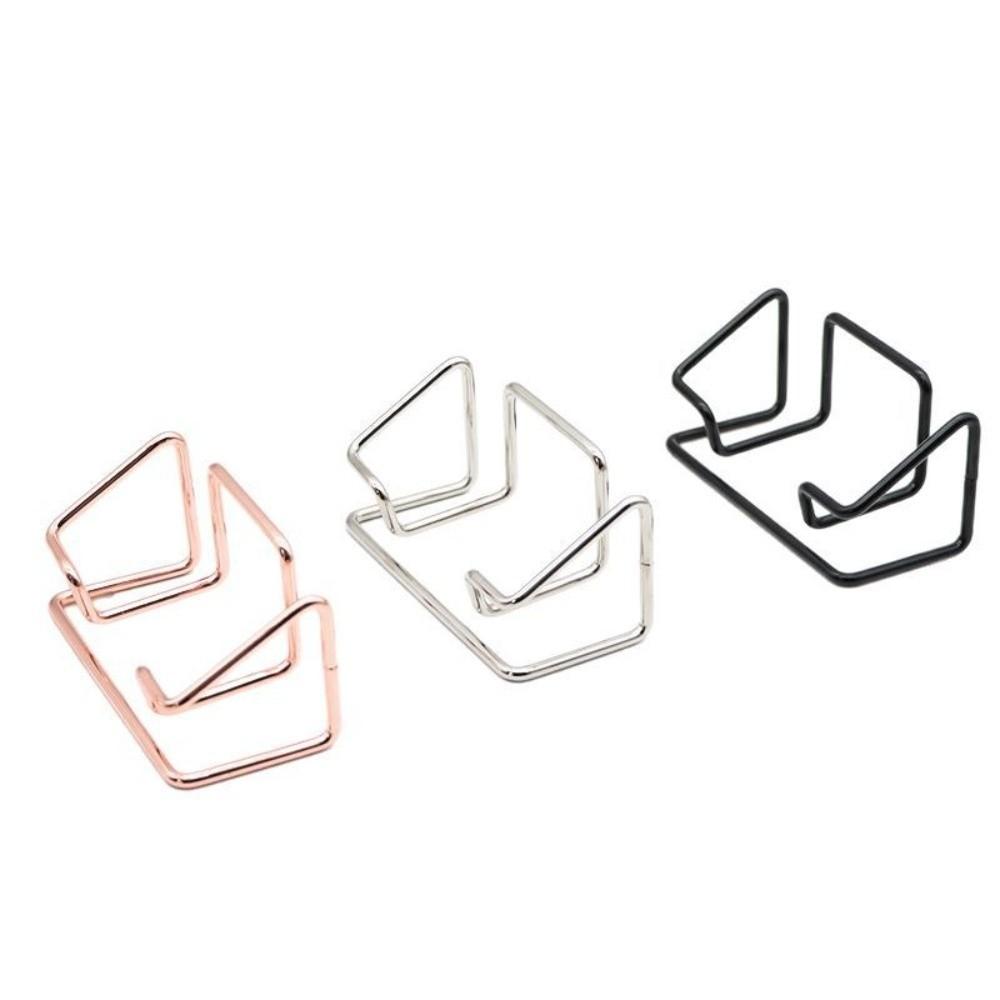 Metal Name Card Stand Minimalist Card Display Stand Simple Business Card Holder  Hotel Reception