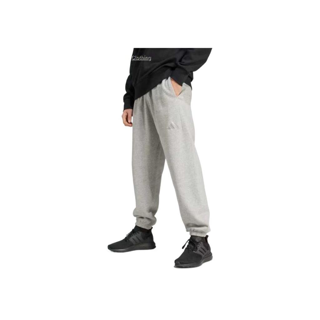 adidas All Season Soft Comfortable Casual Knit Sports Pants Men Pants Gray IY4125