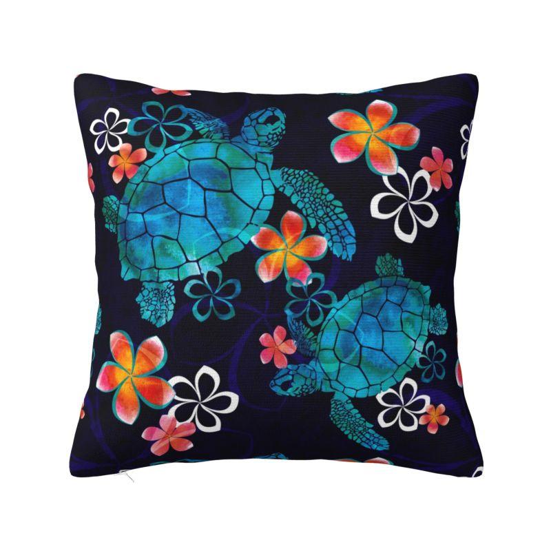 Ocean Sea Turtle Cushion Cover X Cm Polyester Velvet Throw Pillow Case For Sofa Chair Decoration Bedding Pillowcase
