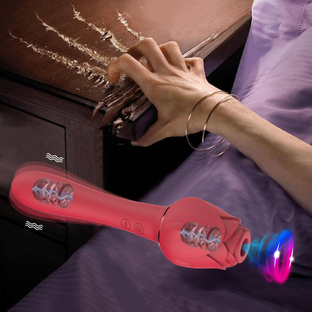 Sucking-Rose Vibrator Female Clitoris Sucker Vacuum Stimulator Vaginal Massagers Adults Goods Vibrating Sex Toy for Women