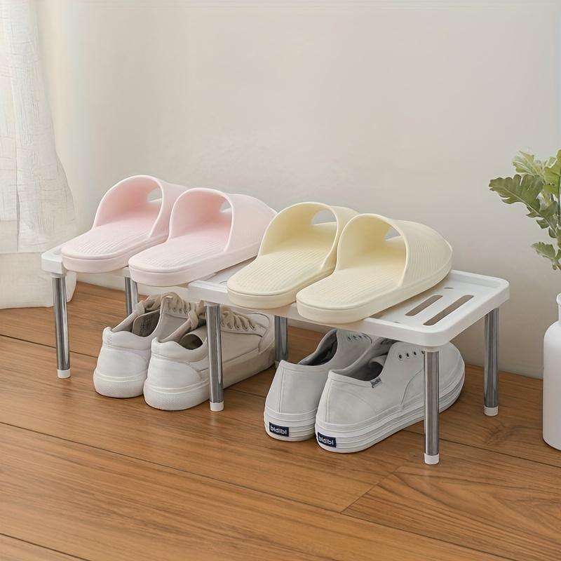 Adjustable Plastic Storage Rack - Expandable and Extendable Kitchen Organizer Shelf, Ideal for Plates, Seasoning Bottles, and Multifunctional