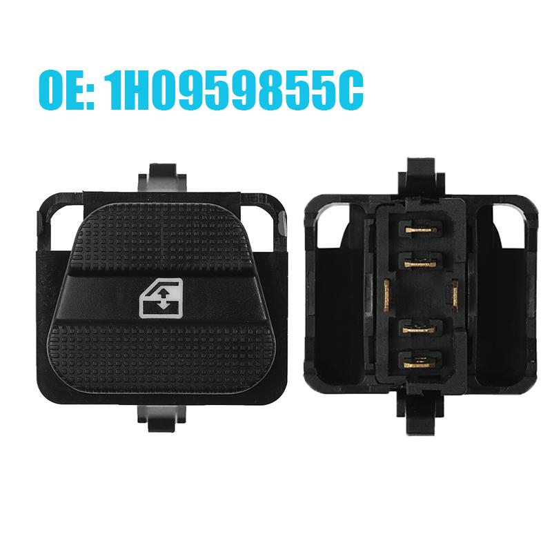 1H0959855 1H0959855C 1HD959855 Electric Master Window Switch Green Color Light For Volkswagen Golf