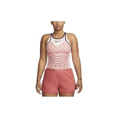 Camiseta sin mangas deportiva Court Dri-FIT Slam a rayas con bloques de color para mujer Tops Rosa claro DR9755-686