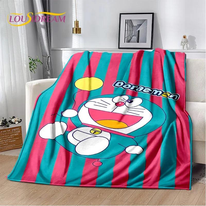 3D Cartoon Dream D-Doraemon Anime Soft Flannel Blanket for Bed Bedroom Sofa Picnic,Throw Blanket for Cover Outdoors Leisure Gift