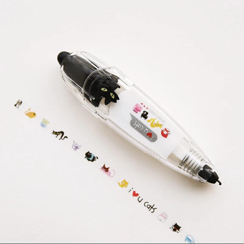 Marcador de Calendário Não Tóxico Material Escolar Brinquedos Fita Corretiva de Pressão Múltiplos Estilos Disponíveis Adesivos Decorativos Kawaii para Scrapbooking