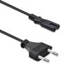 Qoltec Kabel Zasilający IEC C7 / CEE 7/16 | Ósemka | 2x0.5mm² | 1.4m