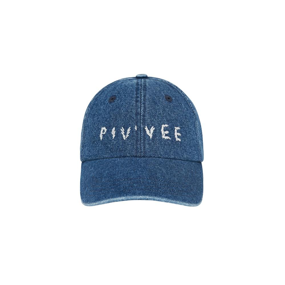 PIV’VEE Hand-Stitch Logo Ball Cap (Indigo)