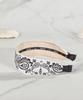 Maia Paisley Hairband - Plain Black