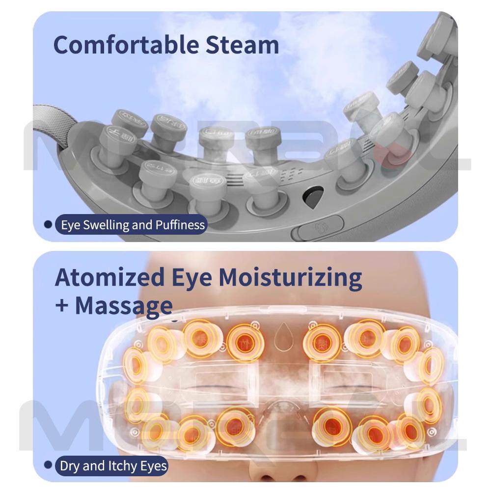 Smart Eye Airpressure Massager Vibration Heated Massage Eyes Massage Tired Eyes Dark Circles Remove Eye Care Glasses Relaxtion