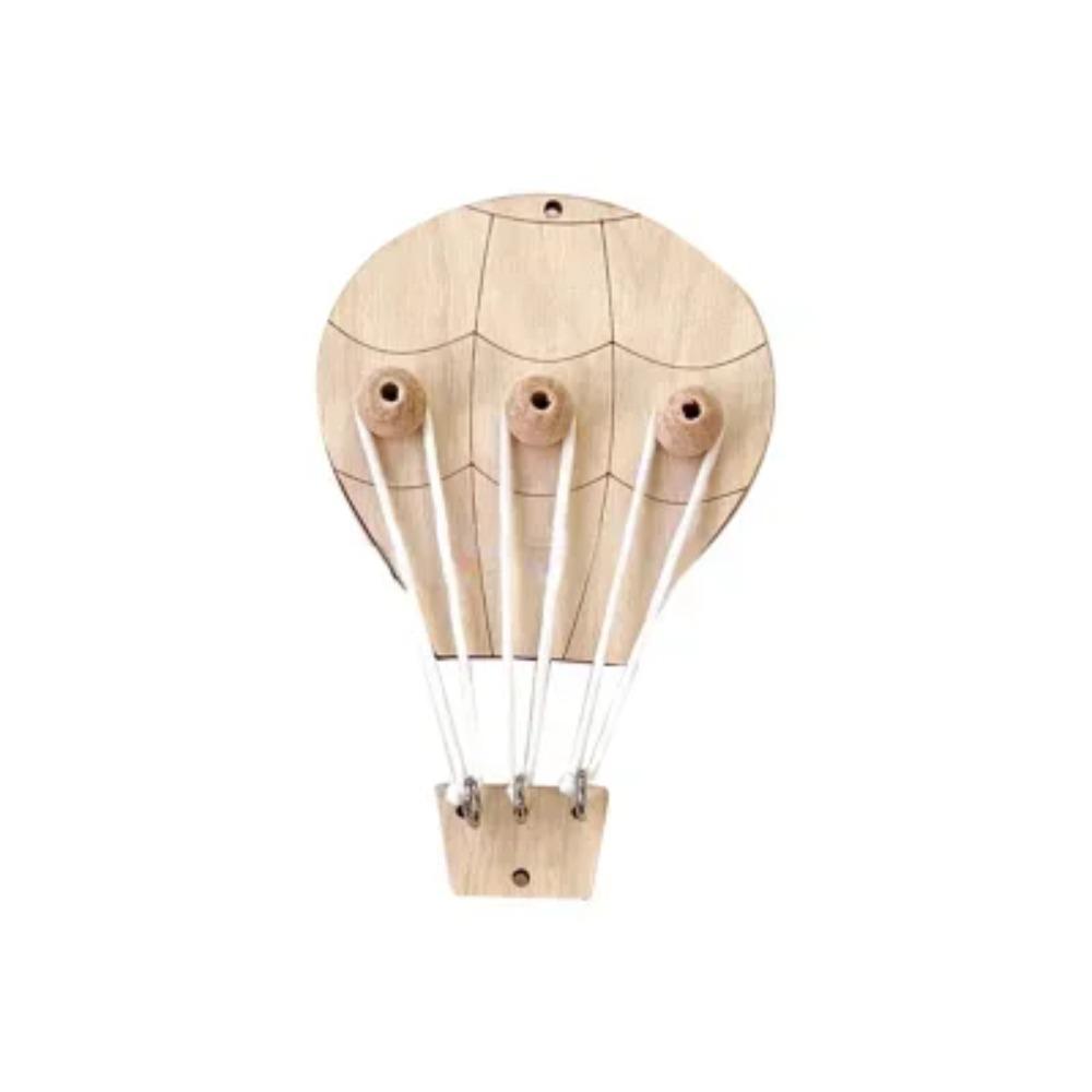 DIY Busy Board Montessori Hot  Air Dalloon Carriage Door Educational Toy Wood Chip Graphic Pairing Wooden Part For Childre Gifts