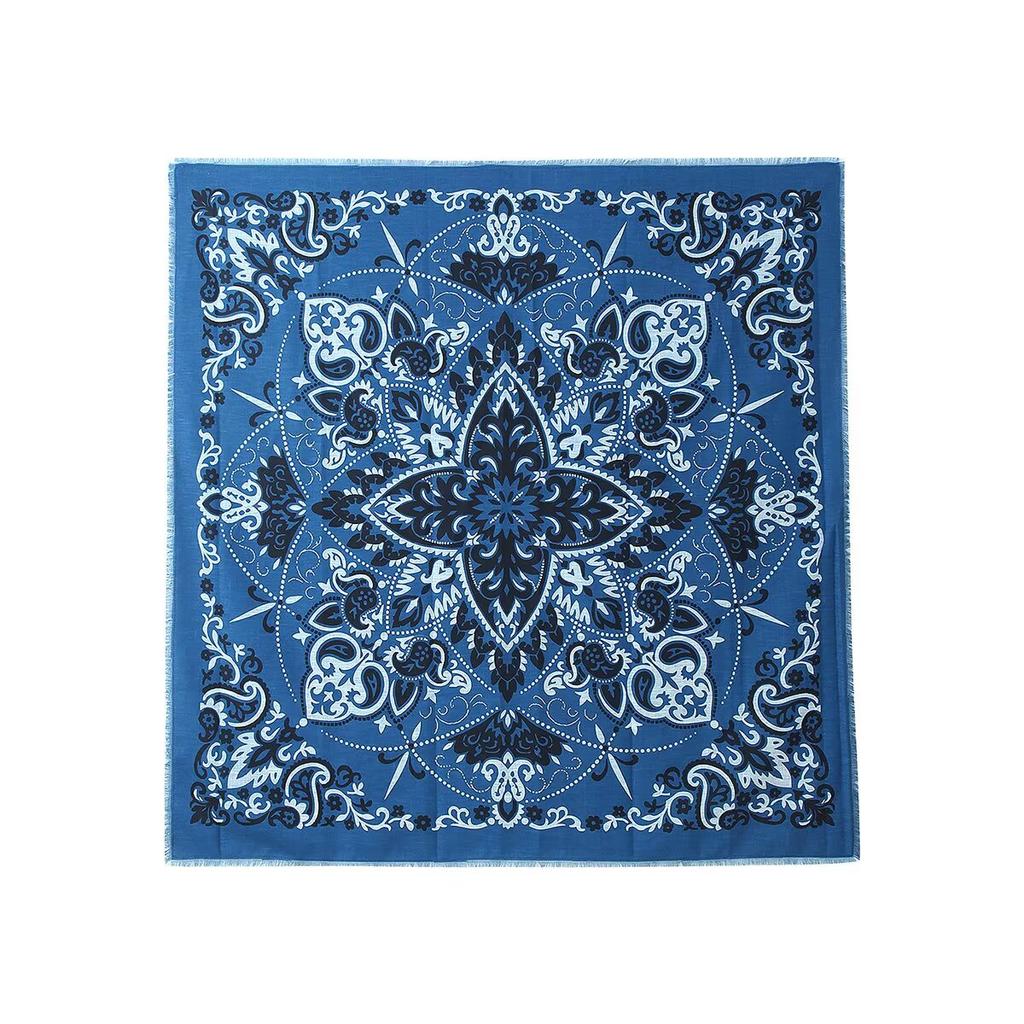 MYST&ZA Women's Clothing 2026 Spring New Fashion Retro Versatile Multi-Color Square Scarf